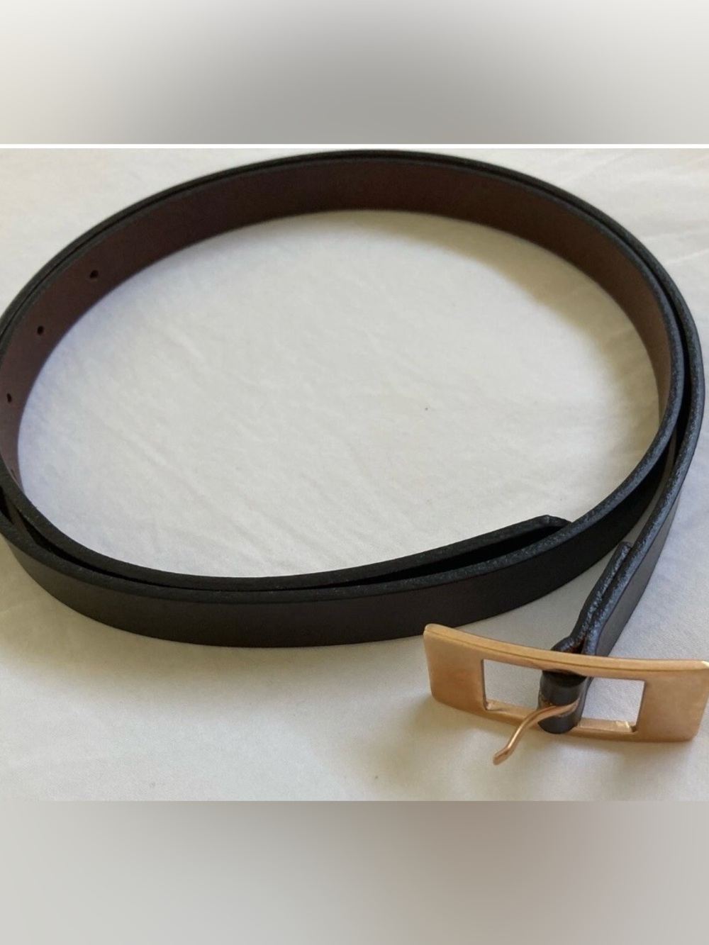 Celebrity Stylist Archive | Rare Margiela Chocolate Brown Belt Rose Gold Luxury